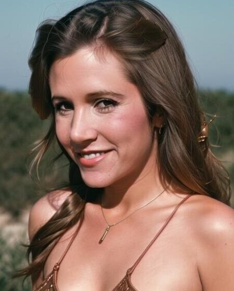 Carrie Fisher erotic star photo
