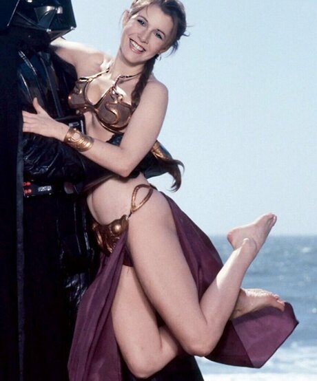Carrie Fisher model hot photo
