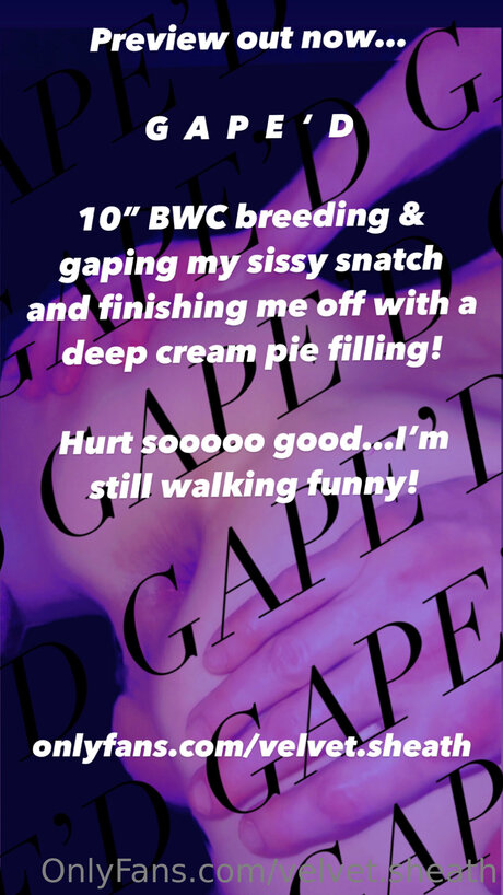 Velvet Sheath pretty star pic