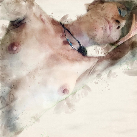 Blue Domino73 naked model photo