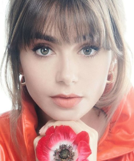 Lily Collins pornstar xxx image