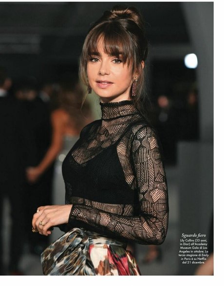 Lily Collins model xxx photo