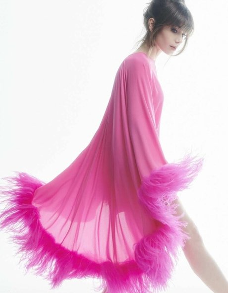 Lily Collins nude model photo