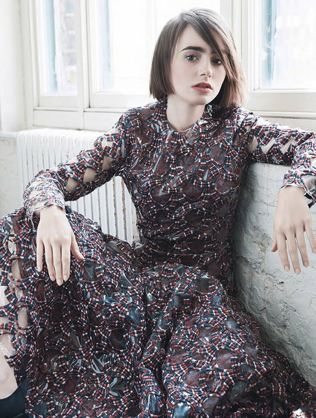 Lily Collins pornstar pretty gallery