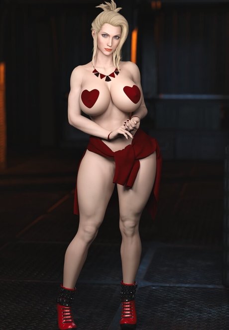 Final Fantasy VII model hot photo