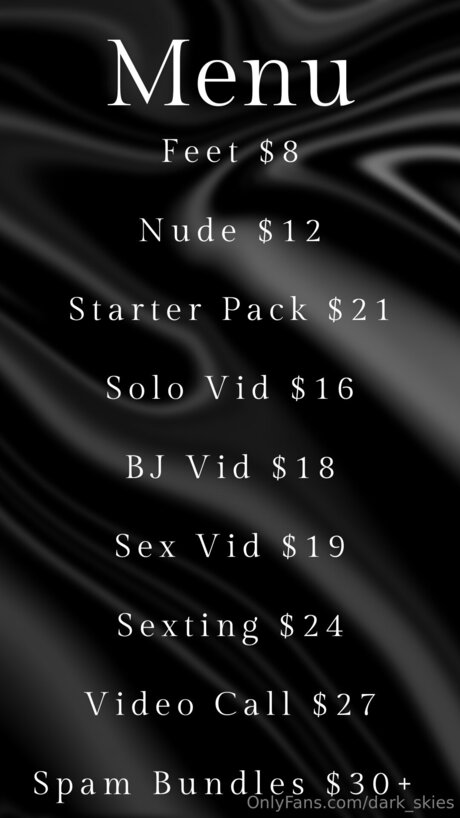 Dark Skies pornographic model pics