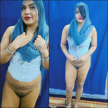 Muslim Hotwife naked model image