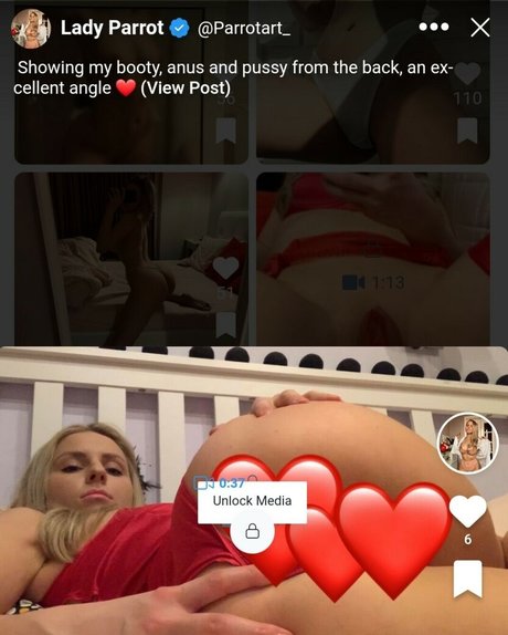 Lady Parrot high quality model photos