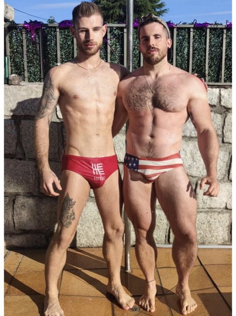 TWO IN ACTION high quality star photo