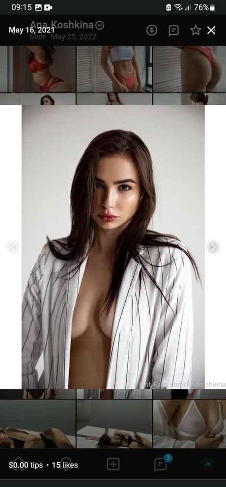 Ana Koshkina naked model pics