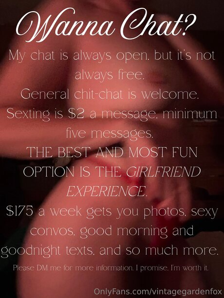 Vintagegardenfox perfect model pics