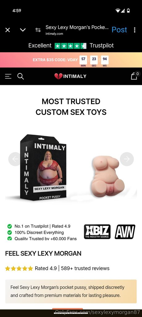 Sexylexymorgan87 porn star picture