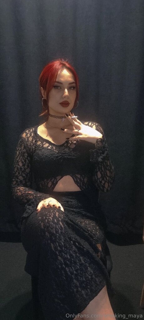 Smoking Maya pornographic star photo
