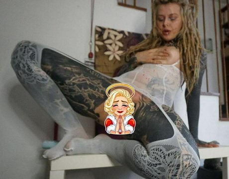 psychedelic mess model beautiful image